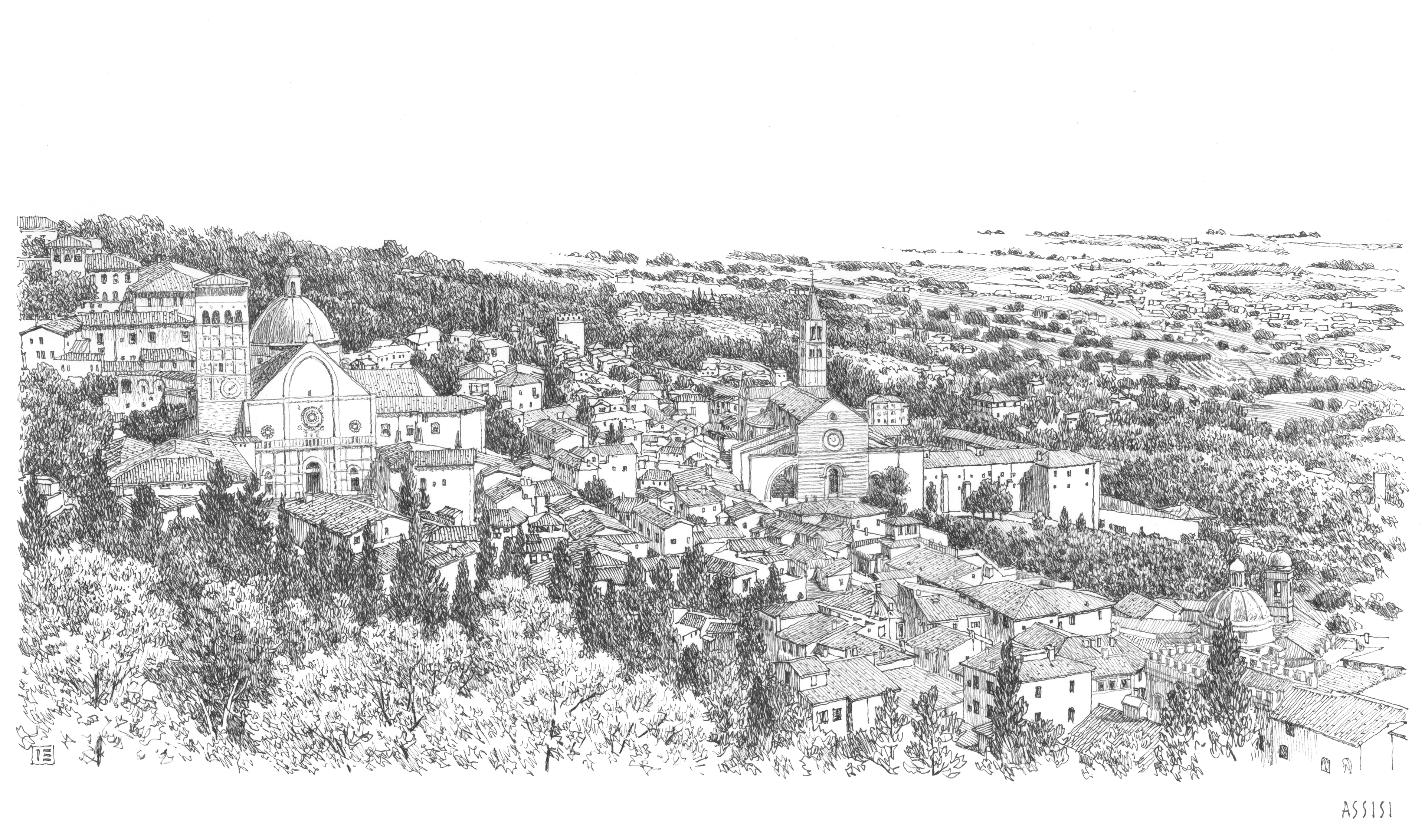 Cathedral of San Rufino & Basilica of St Clare in Assisi